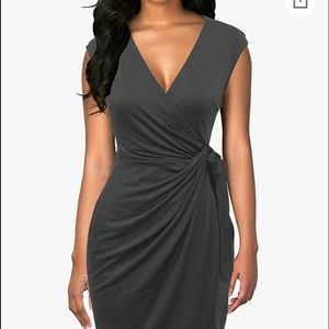 Woman's worn once vintage style V neck dress